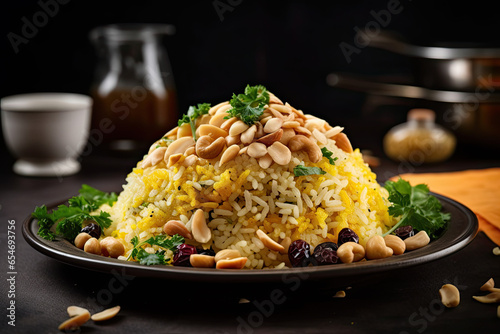 Morning Delight: Poha Served with Tangy Chutney and Crispy Sev photo