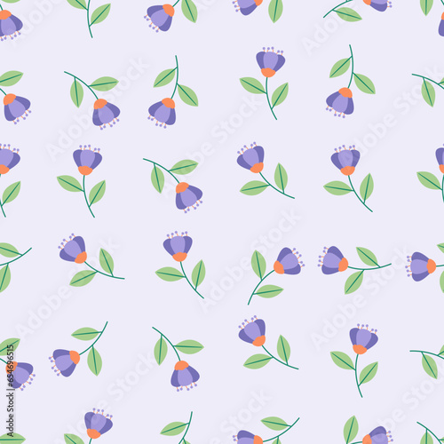 Floral seamless pattern. Suitable for backgrounds  wallpapers  fabrics  textiles  wrapping papers  printed materials  and many more.