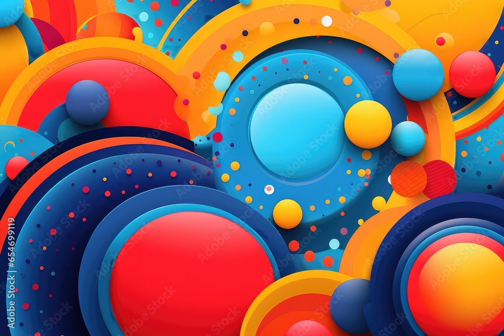 Obraz premium Abstract Background Celebrating Look for Circles Day