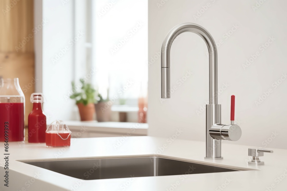 Water sink tap. Clean waste. Generate Ai Water sink tap. Clean waste. Generate Ai
