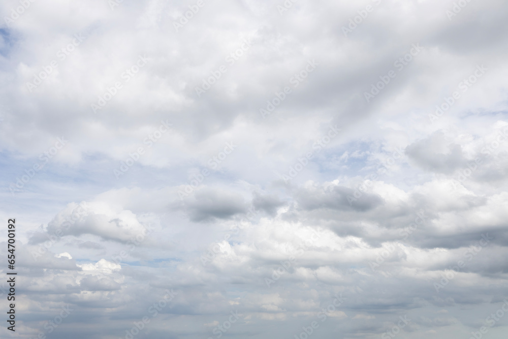 Background of storm clouds before rain. Fantastic dark thunderclouds, natural sky composition, wide panorama