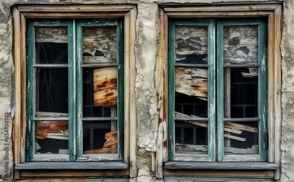 Old window frame home. Peel cracked. Generate Ai Old window frame home. Peel cracked. Generate Ai
