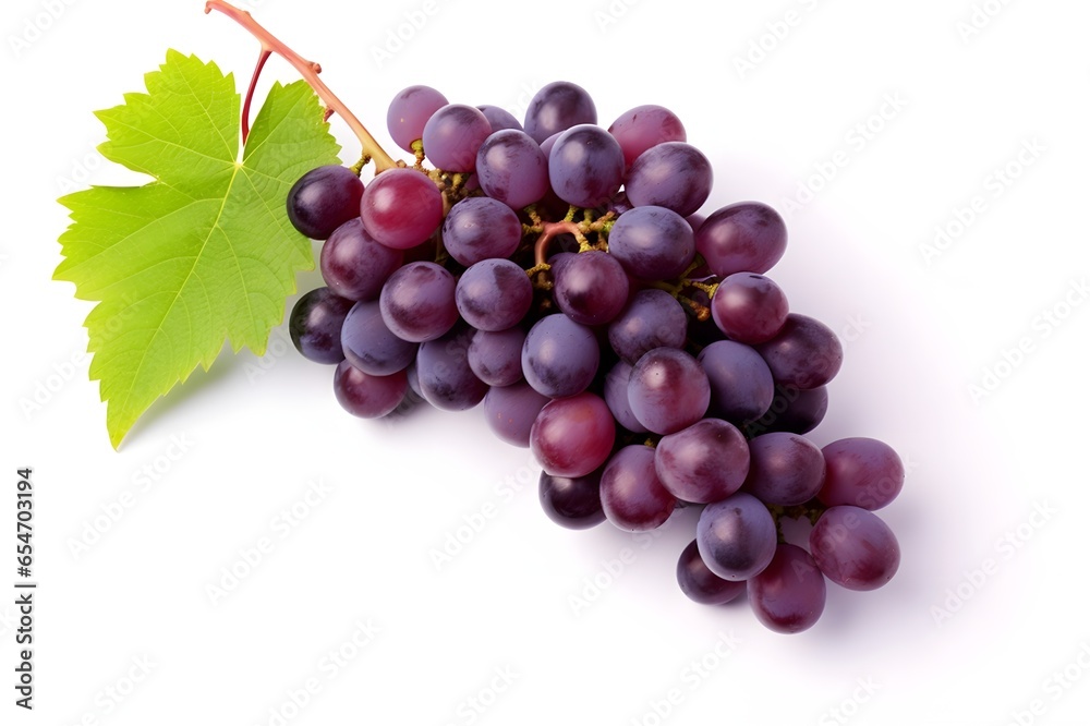 Red grape isolated on white background Red grape isolated on white background