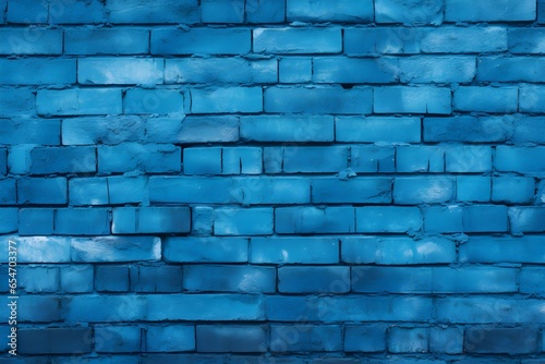 Abstract blue brick wall texture
