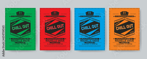 Modern Creative Corporate Chill Out Flyer Design. Dj party flyer, Night Party flyer , Event flyer, A4 flyer, Rainy day flyer template design.