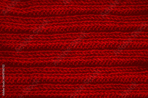 Handmade knit background with macro wool threads.
