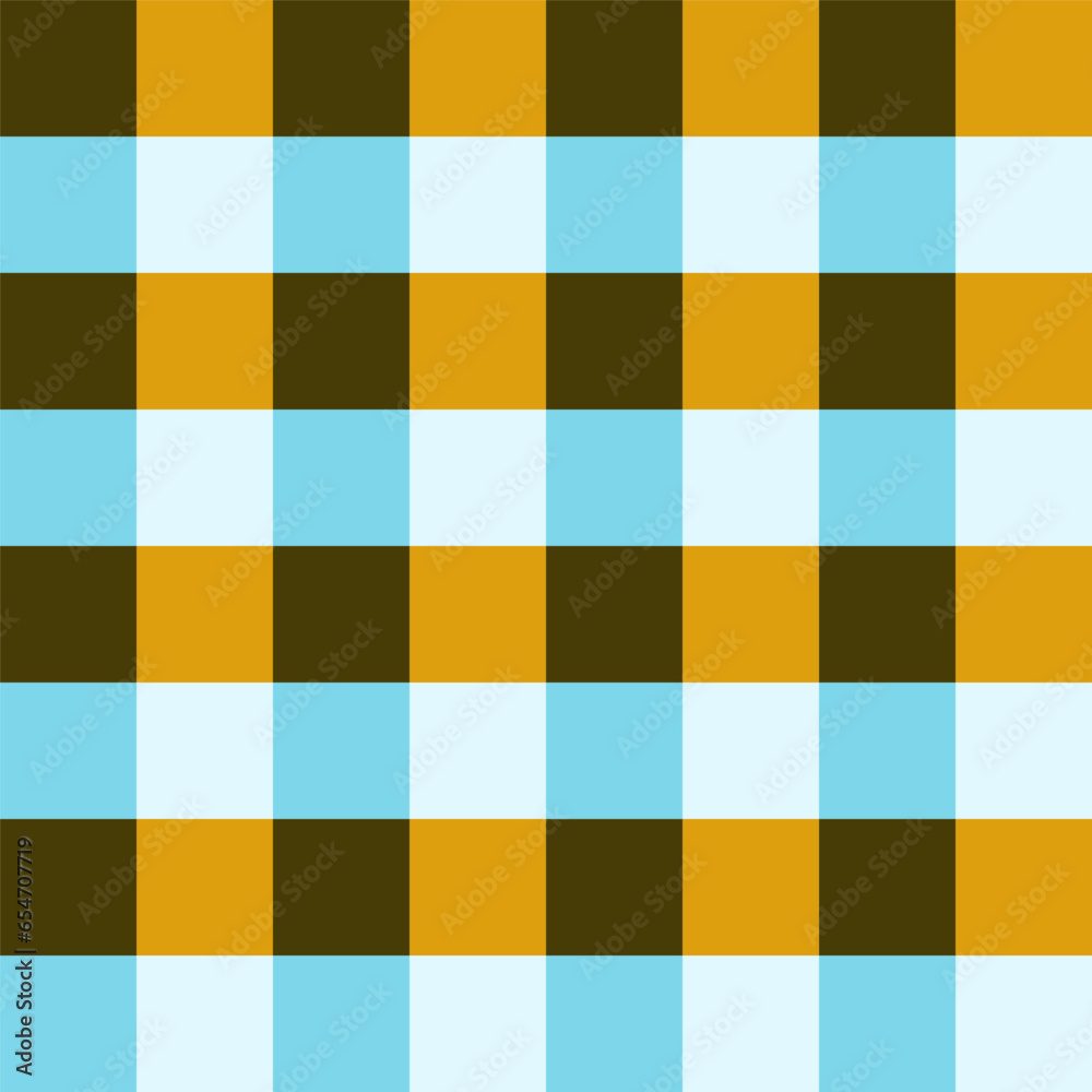 Fototapeta premium Checkered seamless pattern. Chequered backdrop for textile, tablecloth,clothes etc.