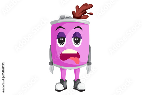 Spray Bottle Character Design Illustration