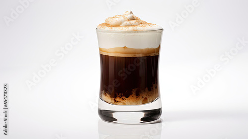 irish coffee isolated on white background