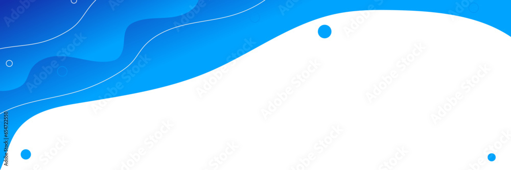 Obraz premium Abstract blue modern background. Colorful template banner with blue gradient color. Design with liquid shape.