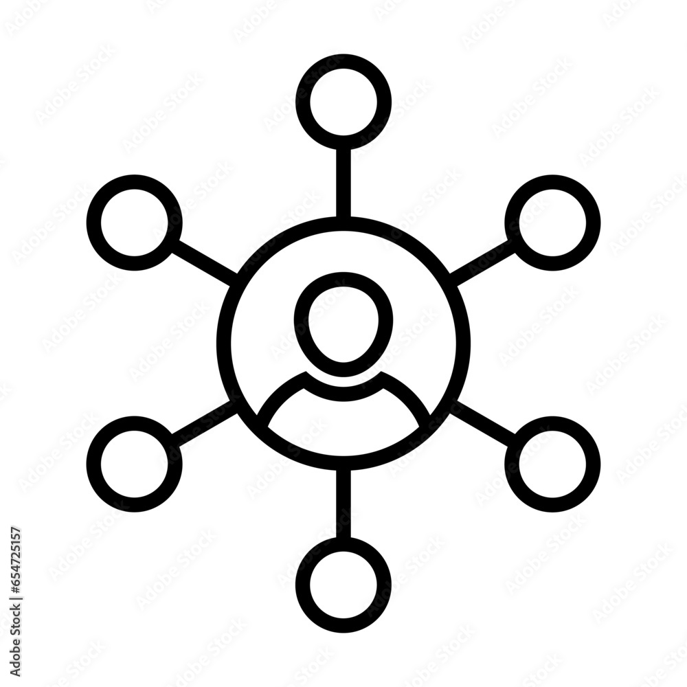 Affiliate icon vector in line style. Vector icon isolated on white background. Affiliate icon vector in line style. Vector icon isolated on white background.