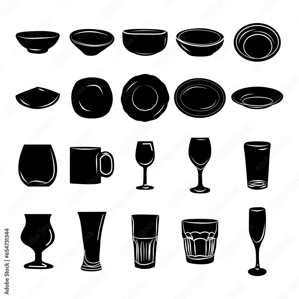 drink and food icons set drink and food icons set