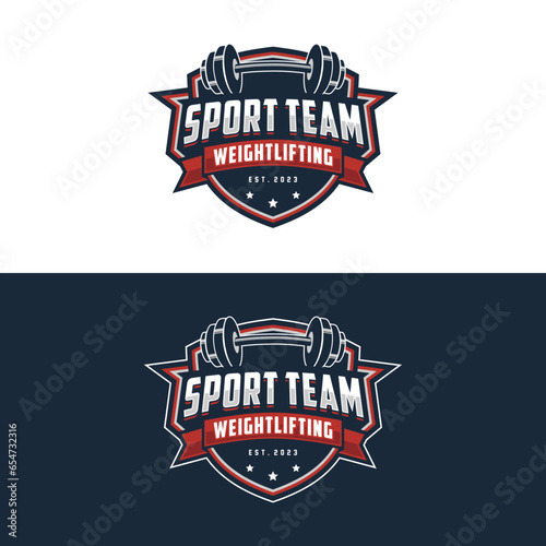 Gym logo vector illustration emblems, Fitness labels and design template