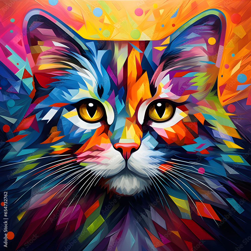 Pop art Cat 