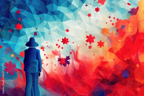 Abstract Background for World Veterans Day