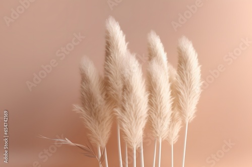 Pampas grass background  white fluffy pampas grass