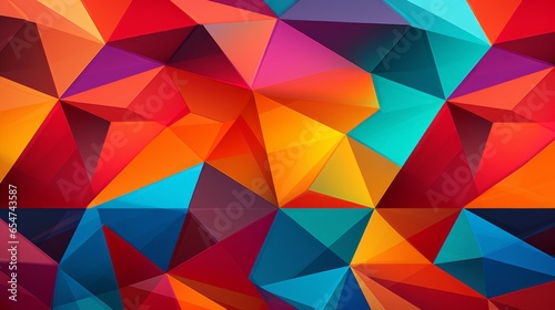 Abstract Geometric Pattern in Vibrant Colors