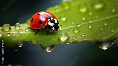 Macro Photography of a Ladybug