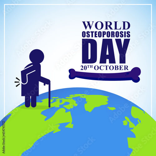Vector illustration of World Osteoporosis Day banner