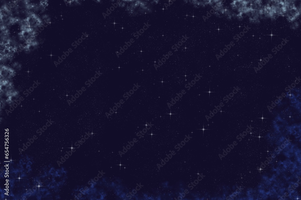 Naklejka premium Background about space, nebula and stars.