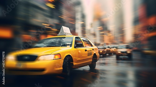 Metropolitan Mobility: City Taxi in the Hustle of Rush Hour. Generative ai