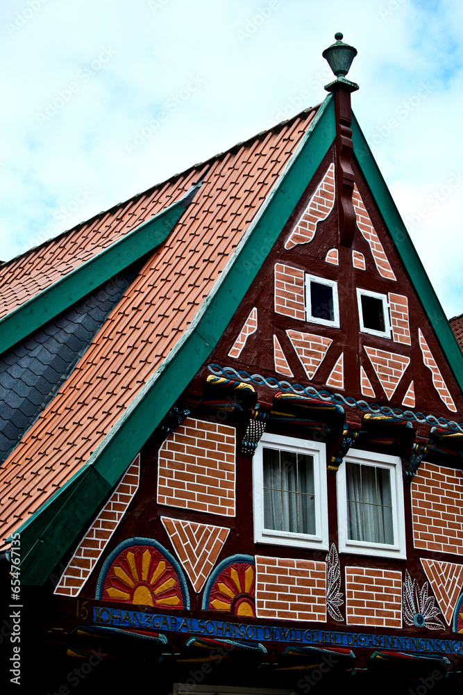 Gable of an old House in Lauenburg