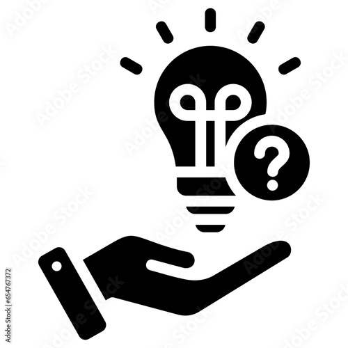 Help Seeking Glyph Icon