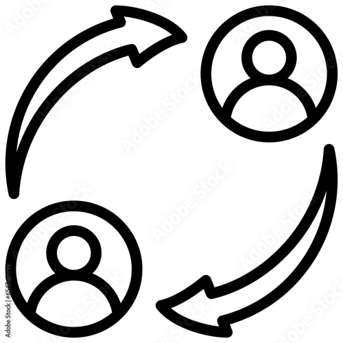 Retraining Outline Icon