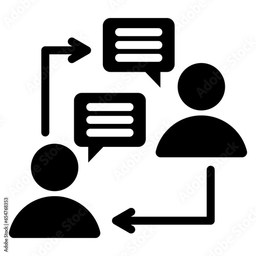 Communication Glyph Icon