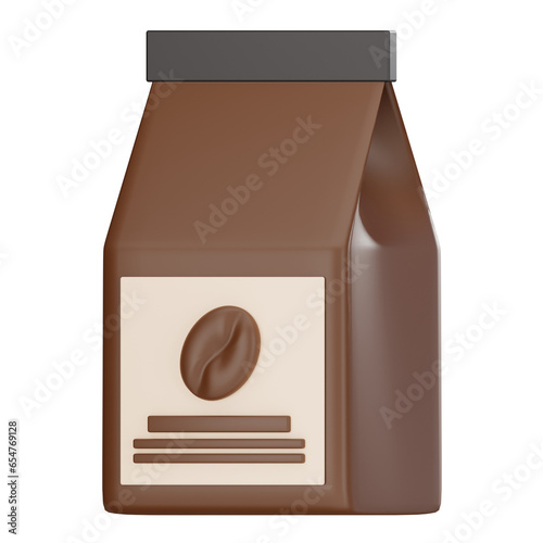 Coffee Beans Bag 3D Icon