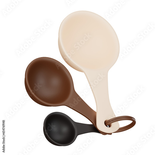 Measuring Scoop Cups 3D Icon