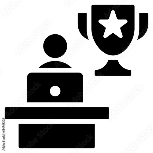 Leadership Roles Glyph Icon
