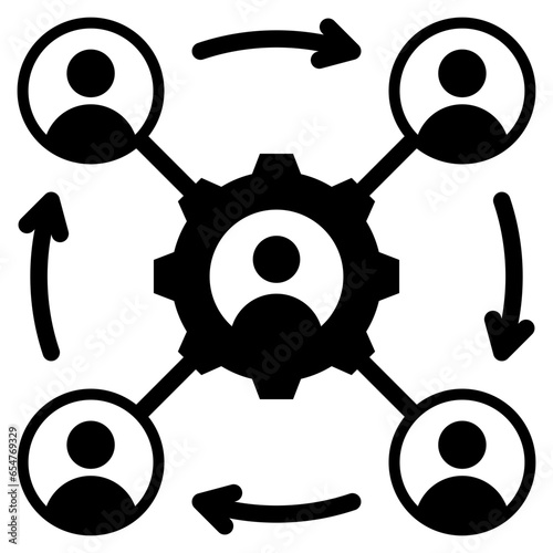 Organization Glyph Icon