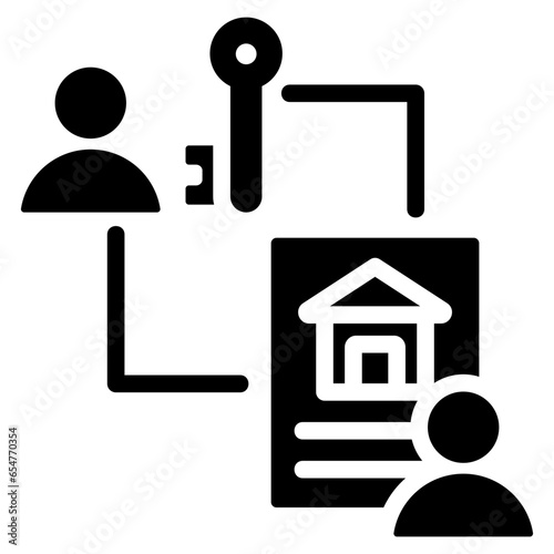 Leasing Glyph Icon