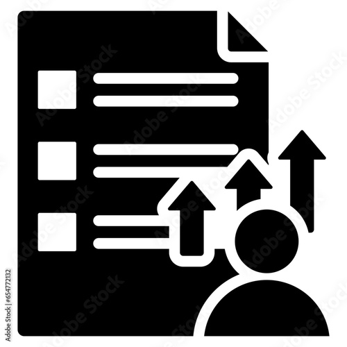 Personal Development Planning Glyph Icon