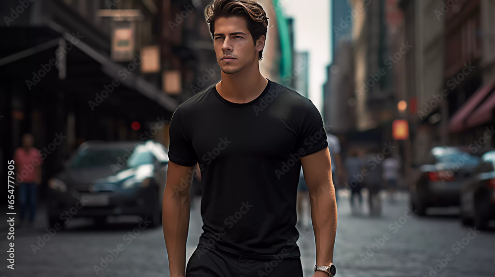 Male model in the street
