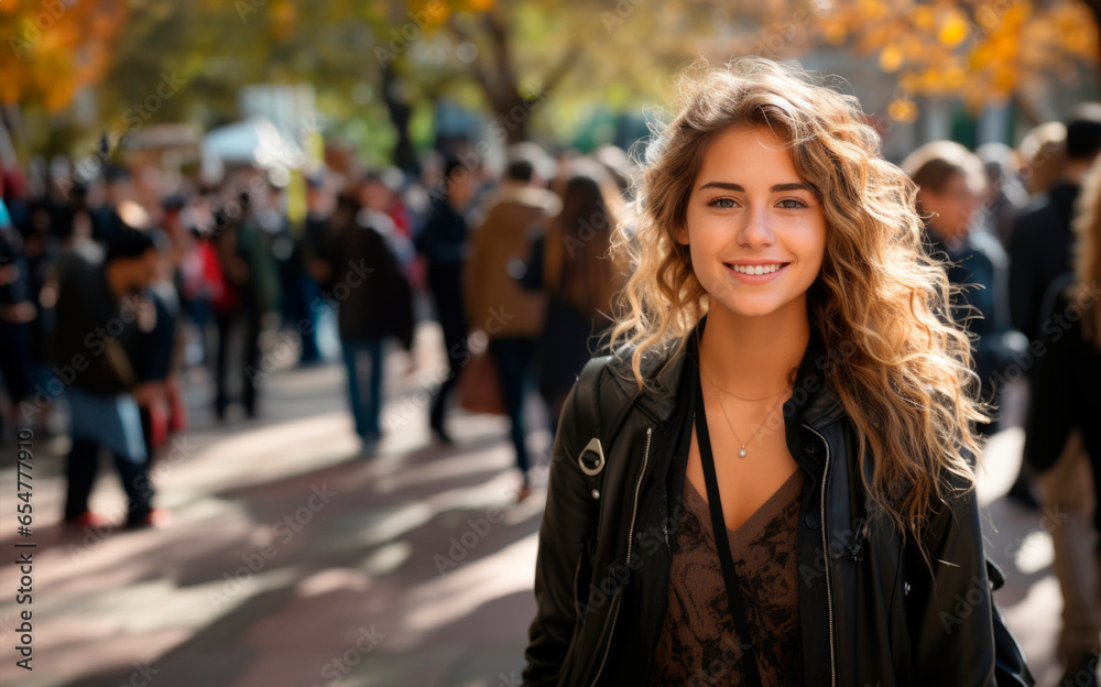 Portrait of a beautiful young girl 