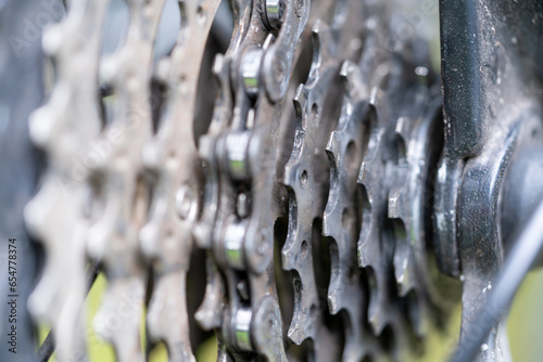 Mechanical Symphony: Close-Up of Bicycle Derailleur Gears