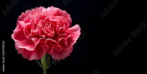 beautiful carnation flower macro blank space, ai generative