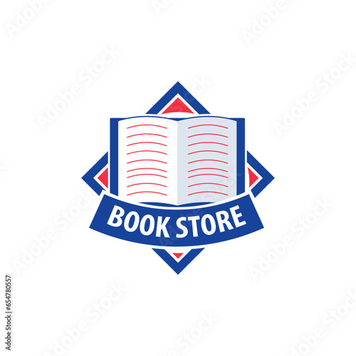 Book Store Logo Badge Design Template