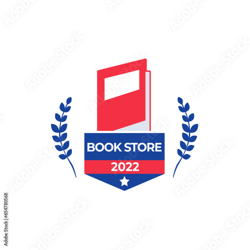 Book Store Logo Badge Design Template
