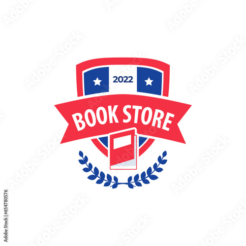 Book Store Logo Badge Design Template