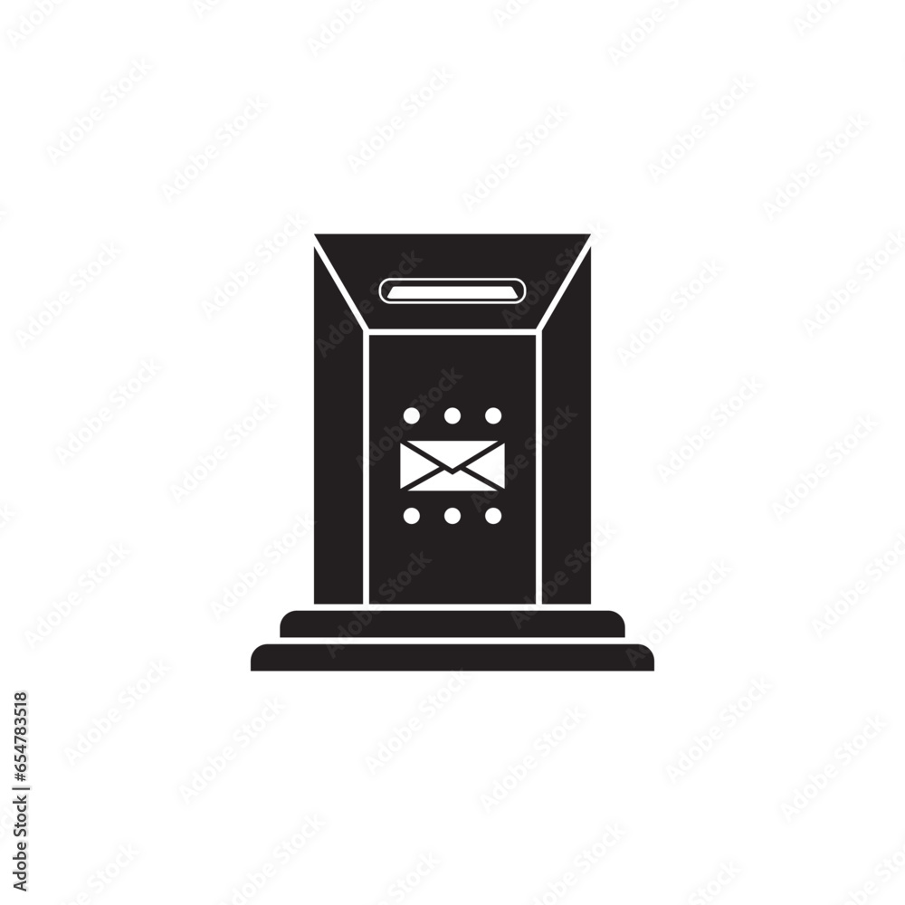 Malibox line icon logo vector illustration design