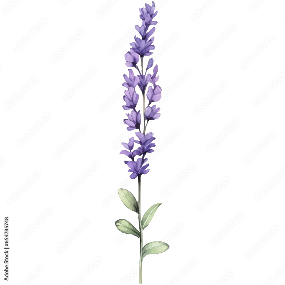 Lavenders watercolor clipart