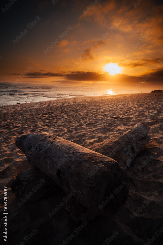 sunset on the beach