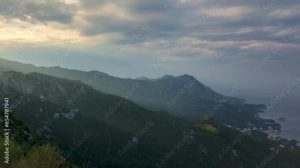 A Mountain Landscape Panning in the Morning A Mountain Landscape Panning in the Morning