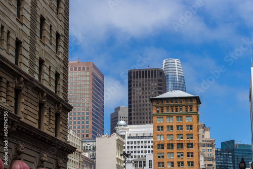 San Francisco, California, USA, June 29, 2022: View of Union Square in downtown San Francisco. © An Instant of Time