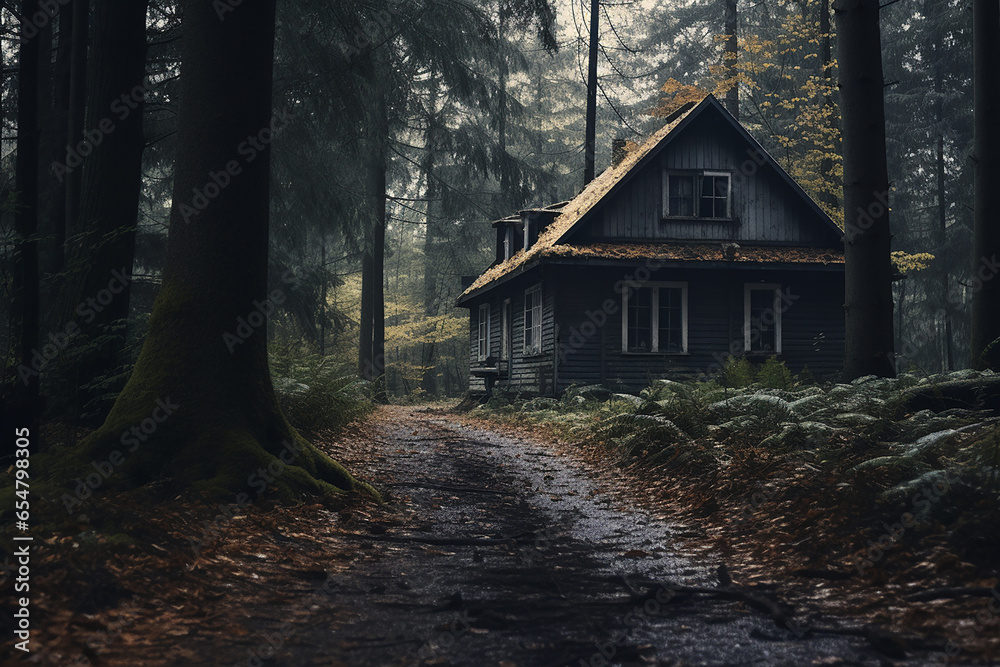 An old house in the forest