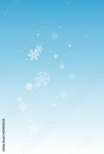 Gray Snowflake Vector Blue Background. Fantasy © XEquestris