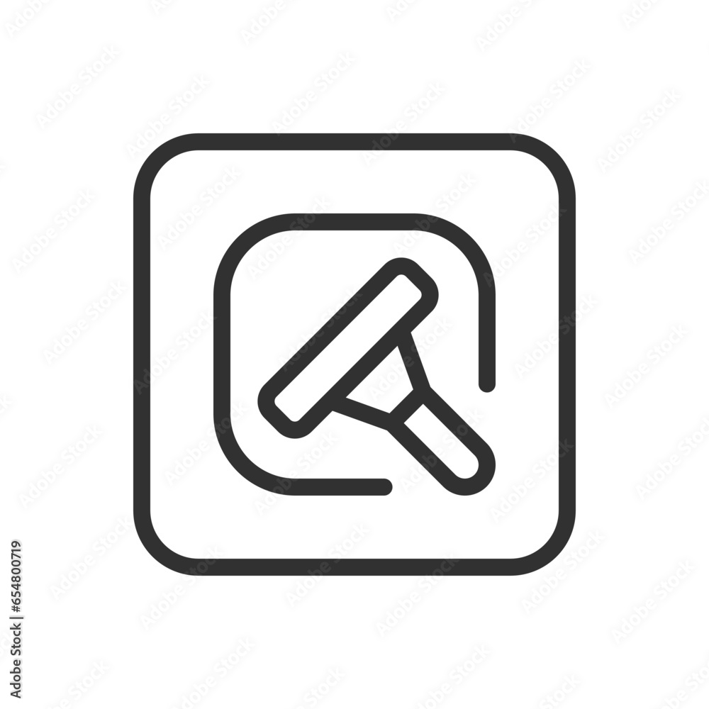 Window cleaning brush icon. Modern, simple flat vector illustration for web site or mobile app Window cleaning brush icon. Modern, simple flat vector illustration for web site or mobile app